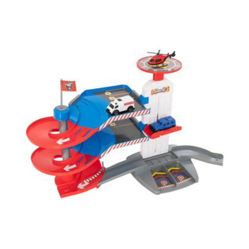 Teamsterz Emergency Park and Drive with 3 Mini Cars Playset