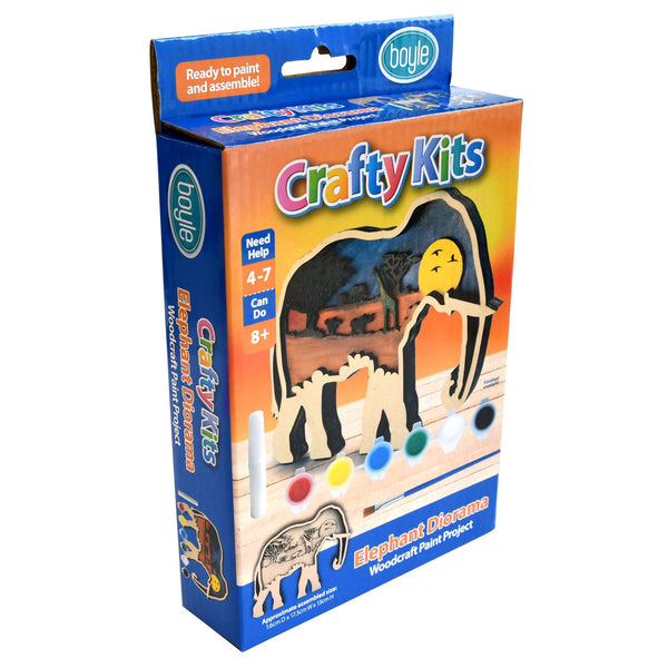 Crafty Kits Woodcraft Elephant Diorama