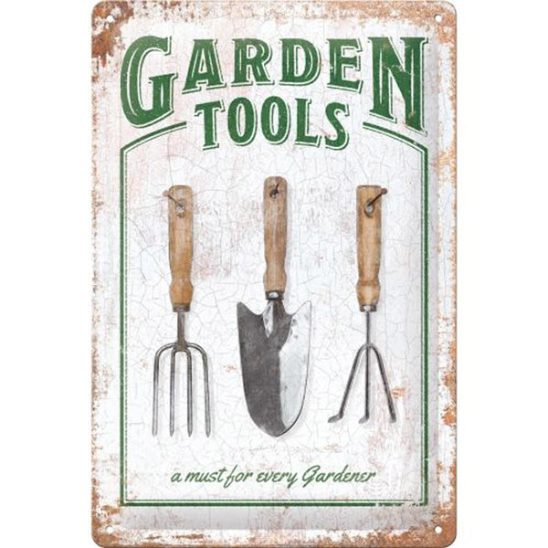 Nostalgic-Art Garden Tools Medium Sign (20x30cm)