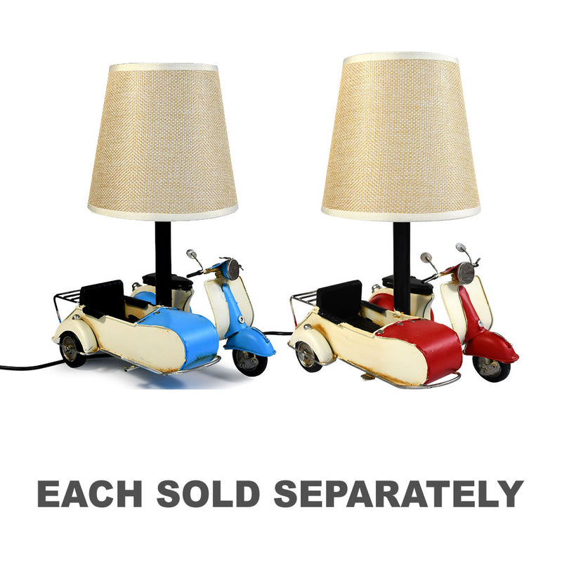 USB-Powered Scooter and Sidecar LED Lamp (18x15x26cm)