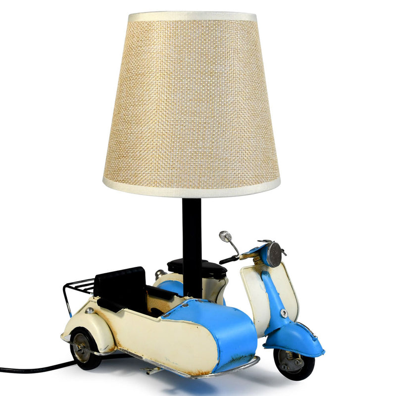 USB-Powered Scooter and Sidecar LED Lamp (18x15x26cm)