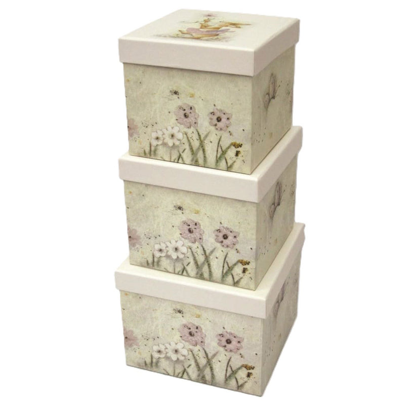 B-Parker Fairy Whisper Square Nested Boxes 3pc