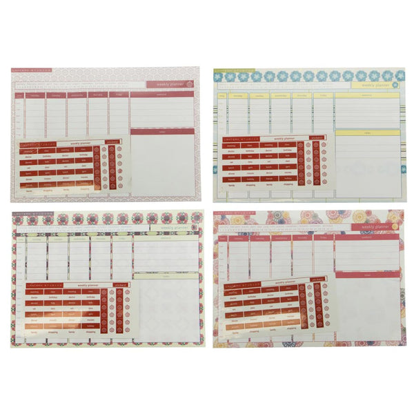 Lantern Studios Weekly Planner Assorted 4pk