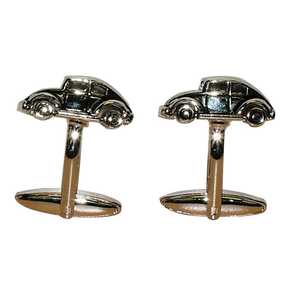 Car Button Cufflinks (Silver)