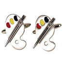 Artist Pallet Button Cufflinks