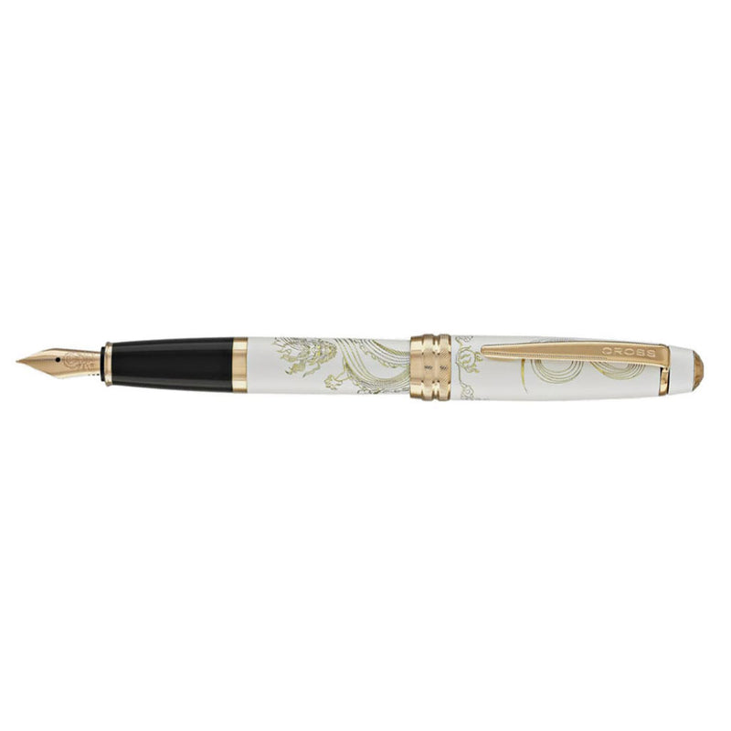 Bailey Dragon Year Pen (Pearl White/Rose Gold)