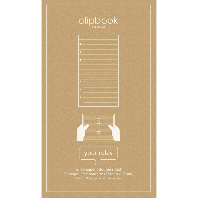 Filofax Personal Clipbook Refill 25pk