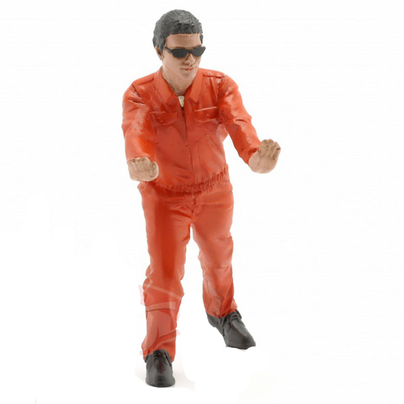 Mekaniker i uniform 1:18 Skala figur (oransje)
