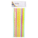 Appetito Reusable Party Straws with Brush 24pcs