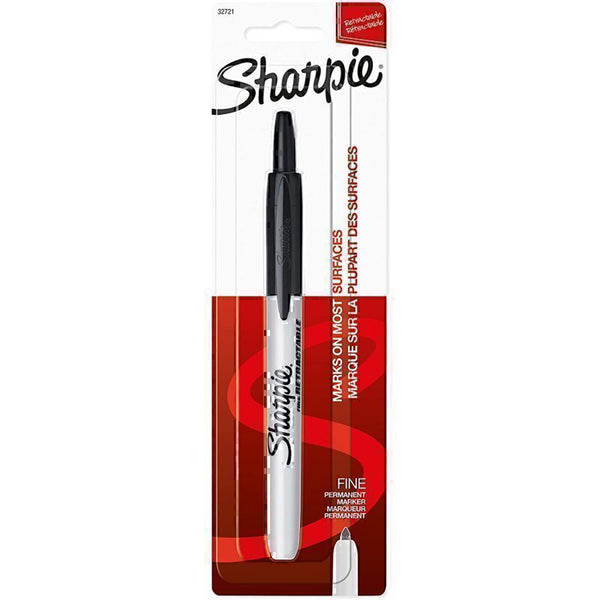 Sharpie Retractable Permanent Marker 6pk (Black)