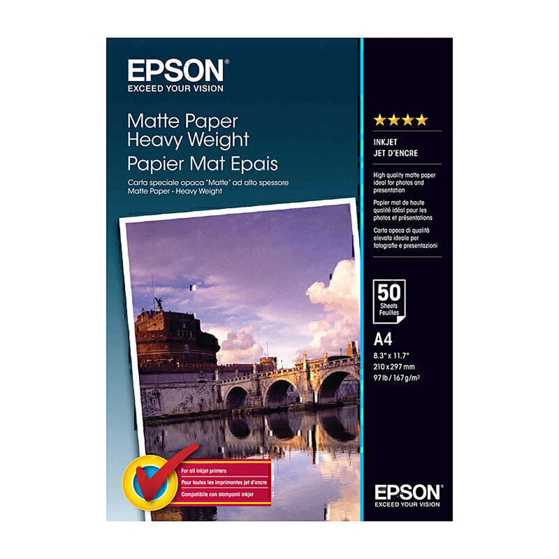 Epson matt tungt vektpapir 50pc