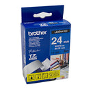 Brother Laminated White on Blue Labelling Tape