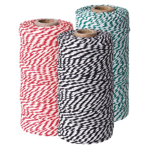 Christmas Bakers Twine 100m 3pk