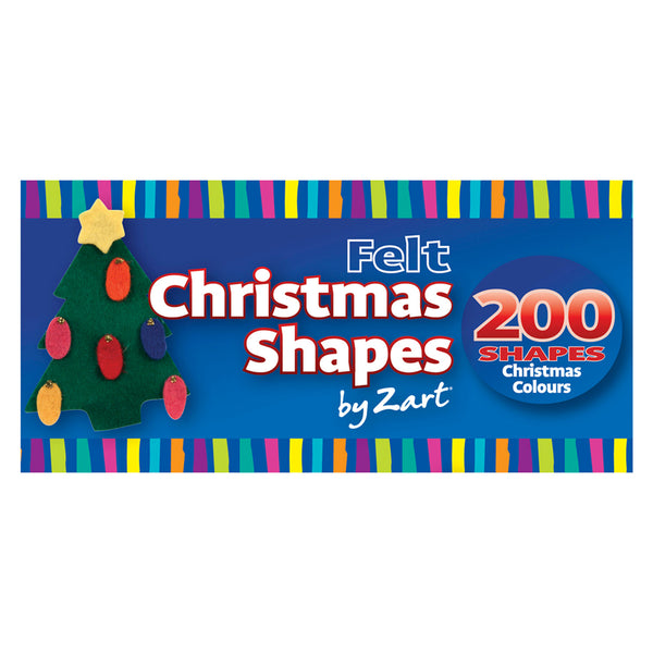 Felt Christmas Shapes 200pk