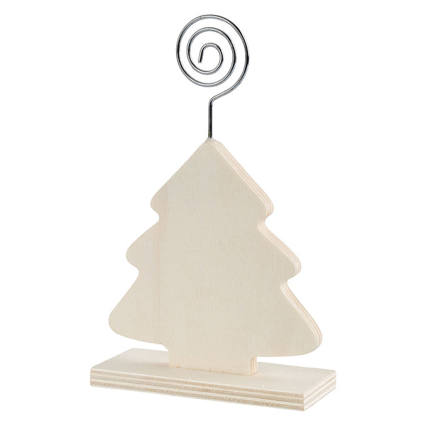 Wooden Stand with Photo Holder Tree