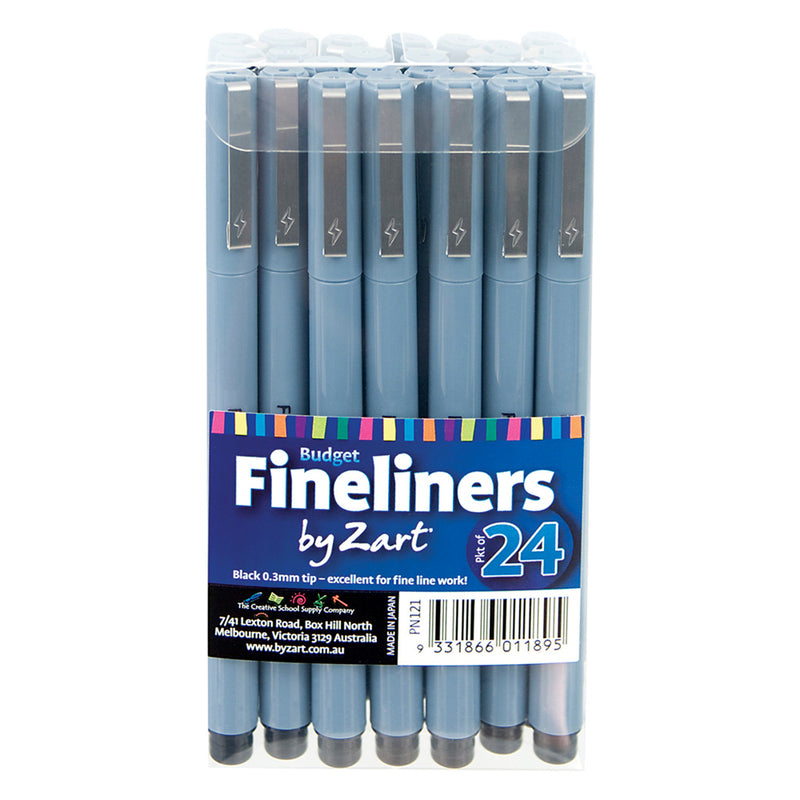 Budget Fineliner Pens 24pcs