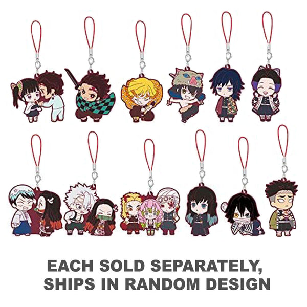 Demon Slayer Capsule Rubber Mascot Keychain (1pc Random)