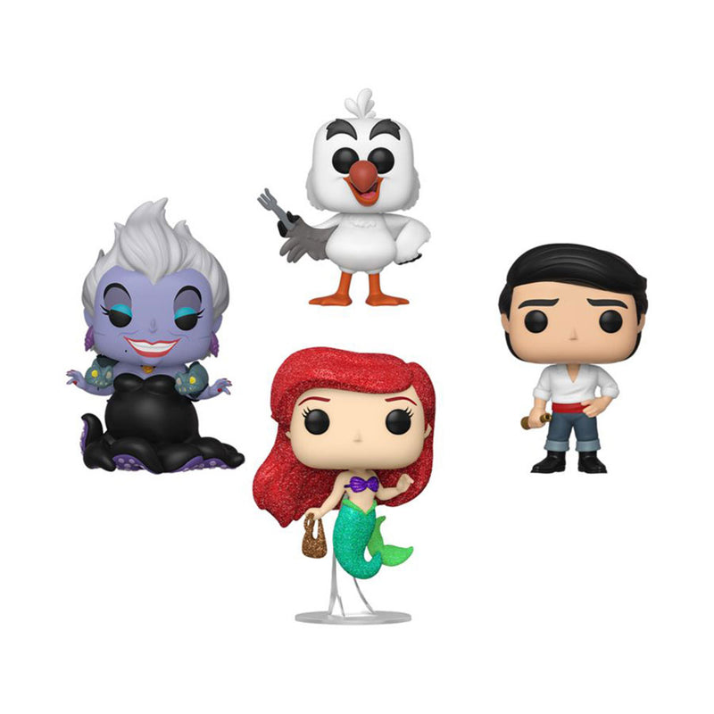 Little Mermaid Ariel Prince Eric Scuttle & Ursula US Ex Pop!