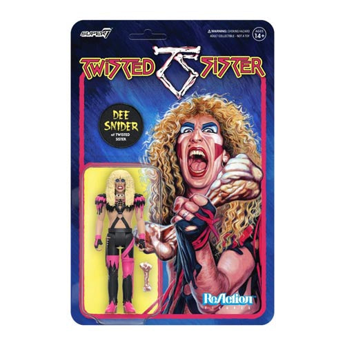 Twisted Sister Dee Snider Reaction 3.75" Figure