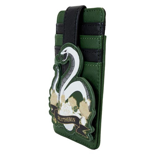 Harry Potter Slytherin House Floral Tattoo Cardholder