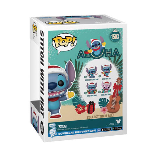 Lilo & Stitch: Stitch with Hat Holiday Pop! Vinyl