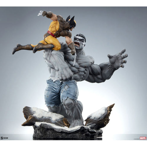 Marvel Comics Grey Hulk vs Wolverine Maquette