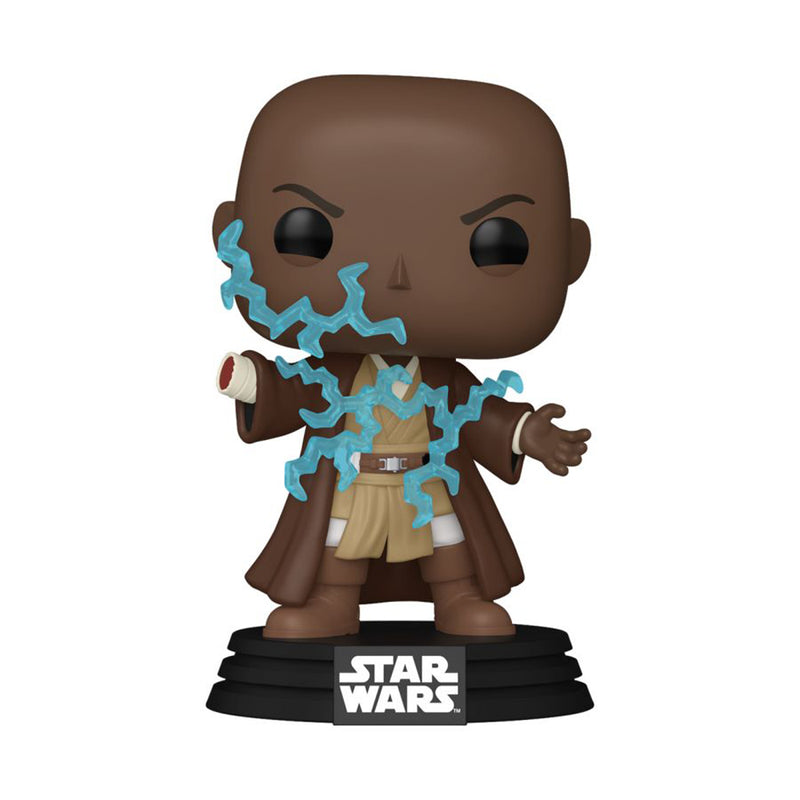 SW Revenge of the Sith Mace Windu Electricity US Glow Pop!