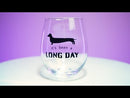 Dachshund stamless vinglass