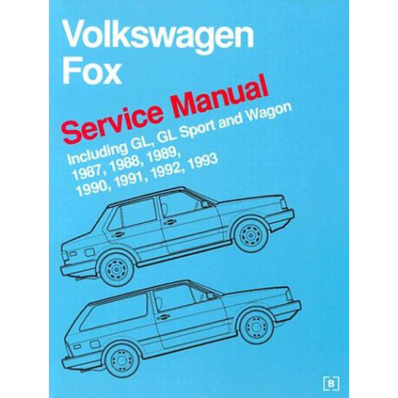 Volkswagen Fox 1987-1989 Models Repair & Service Manual Book