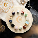 Astrology Wheel Crystal Wooden Grid Set