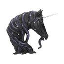 Jewelled Midnight Black Unicorn Ornament 15cm