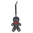 Black Gingerdead Man Hanging Ornament