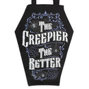The Creepier The Better Coffin Shaped Cotton Tote Bag