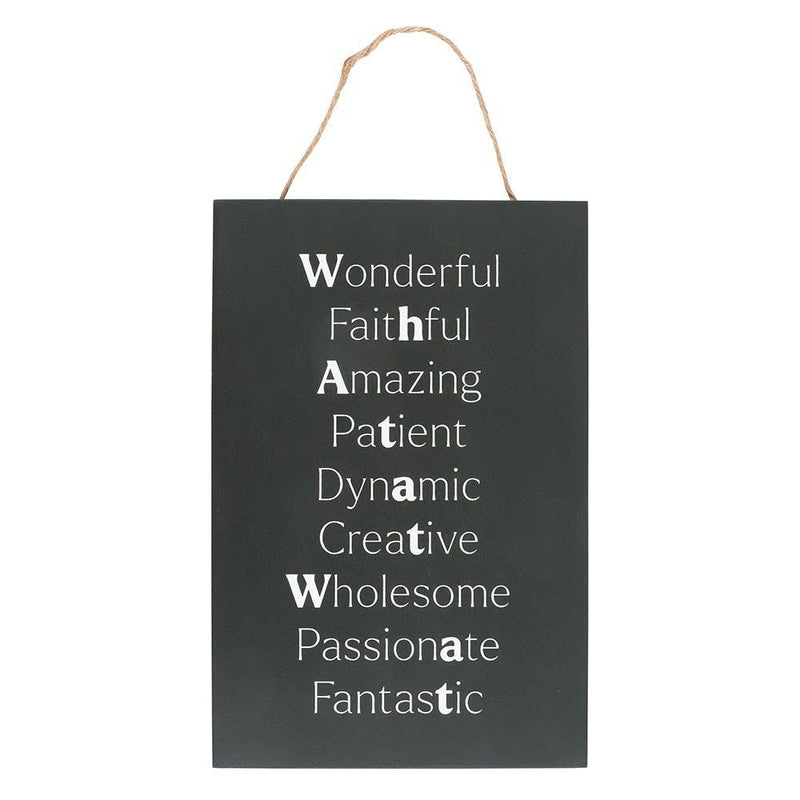 What A Tw*t Hanging MDF Sign