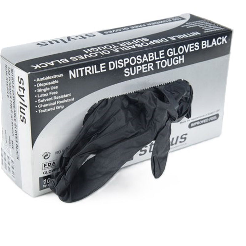 Stylus Disposable Nitrile Gloves Small/Medium 100pk