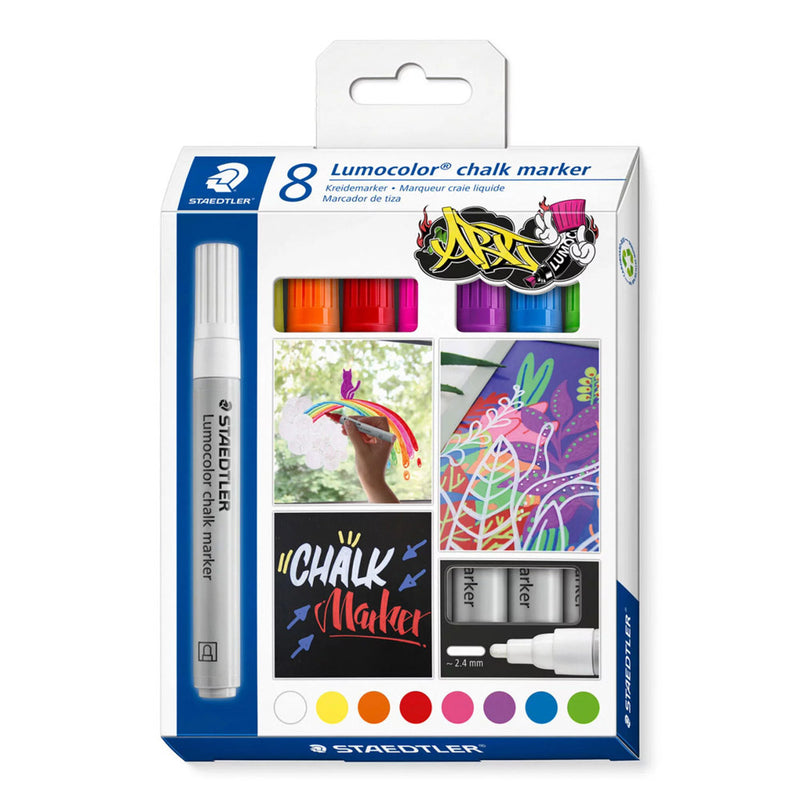 Staedtler Lumocolour Chalk Marker (Pack of 8)