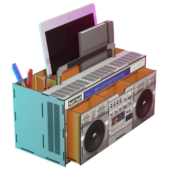 Mustard Boom Box Desk Organiser