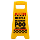 Boxer Gifts Satisfying Poo Desk Warning Sign