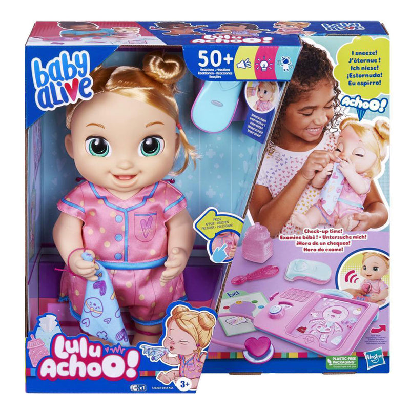 Baby Alive Lulu Achoo Blonde Hair Baby Doll