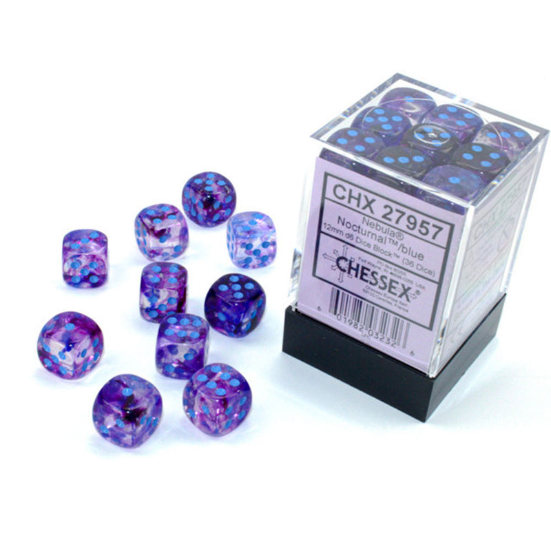 Nebula Chessex 12mm D6 Luminary terningblokk