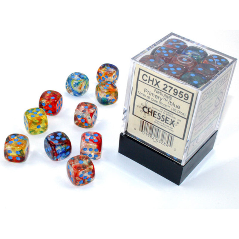 Nebula Chessex 12mm D6 Luminary terningblokk