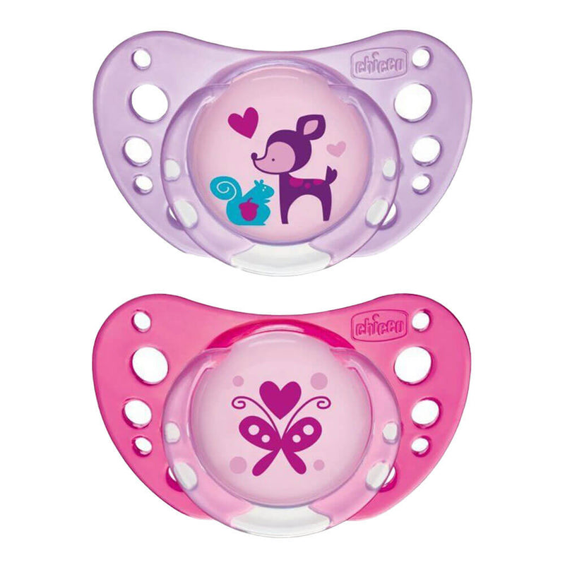 Chicco latex Physio Air Rubber Pacifier 2PC (jente)
