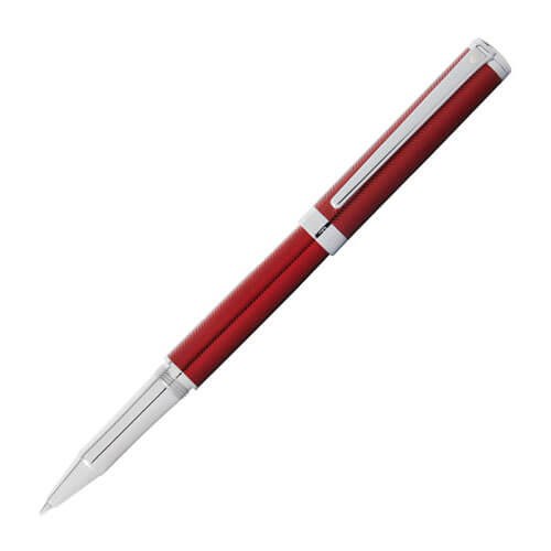 Intensity Engraved Red Lacquer Pen w/ Chrome Trim