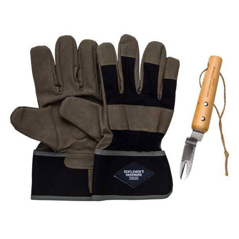 Gentlemen's Hardware Leather Gloves & Root Lifter