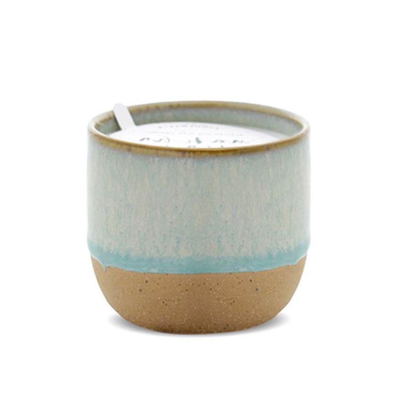 Kin Matcha Tea & Bergamot Candle in Ceramic (Blue)