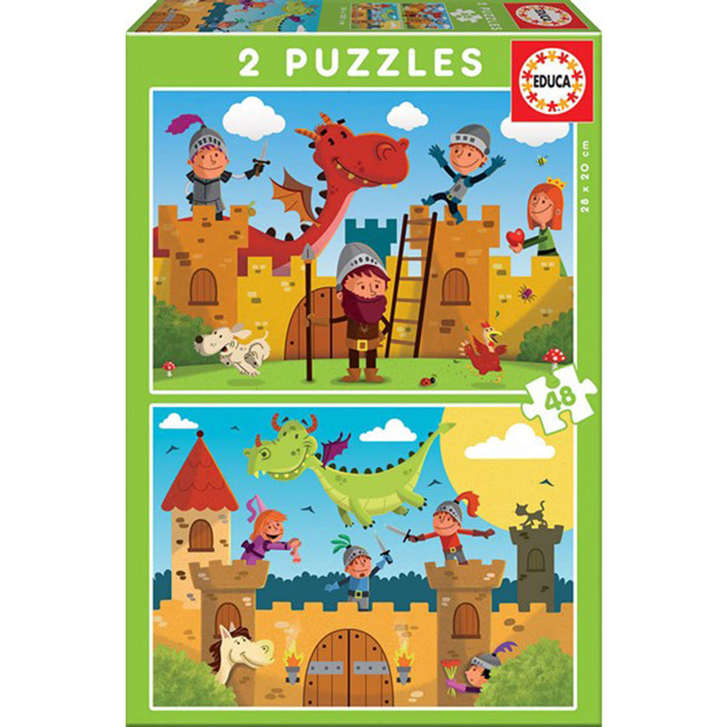 Educa Puzzle Collection 2 sett med 48 stk