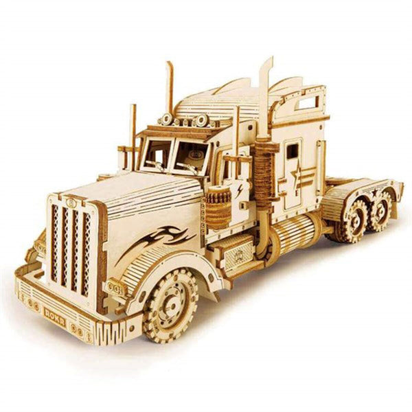 Robotime Heavy Truck Wooden 3D Puzzle Kit 1:40 Scale
