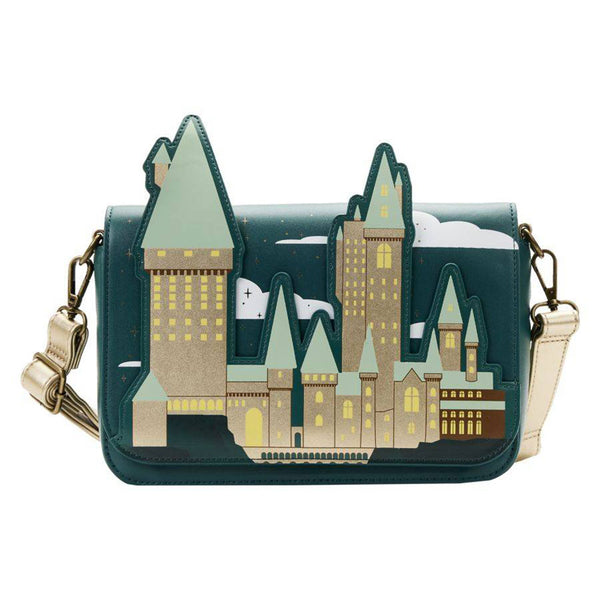 Harry Potter Golden Hogwarts Crossbody with Pouch