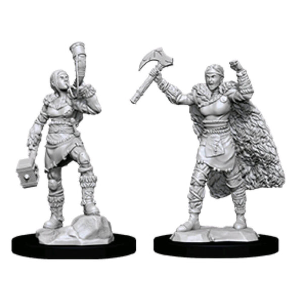 D&D Nolzur Marvelous Unpainted Minis Female Human Barbarian