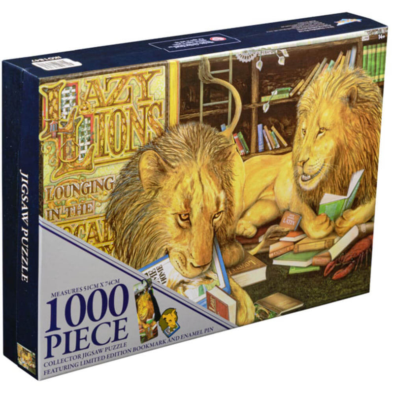 Animalia Lazy Lions 1000 piece Collector Jigsaw Puzzle